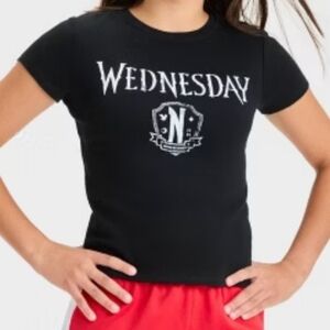 Art Class Girls Short Sleeve Graphic "Wednesday" Baby T-shirt Size 8 NWT